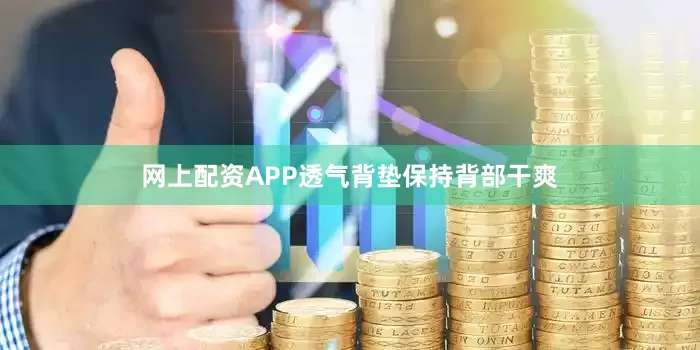 网上配资APP透气背垫保持背部干爽